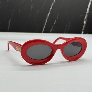 NEW LOEWE SUNGLASSES RED WOMEN EYEWEAR LOEWE LW40110U 66A